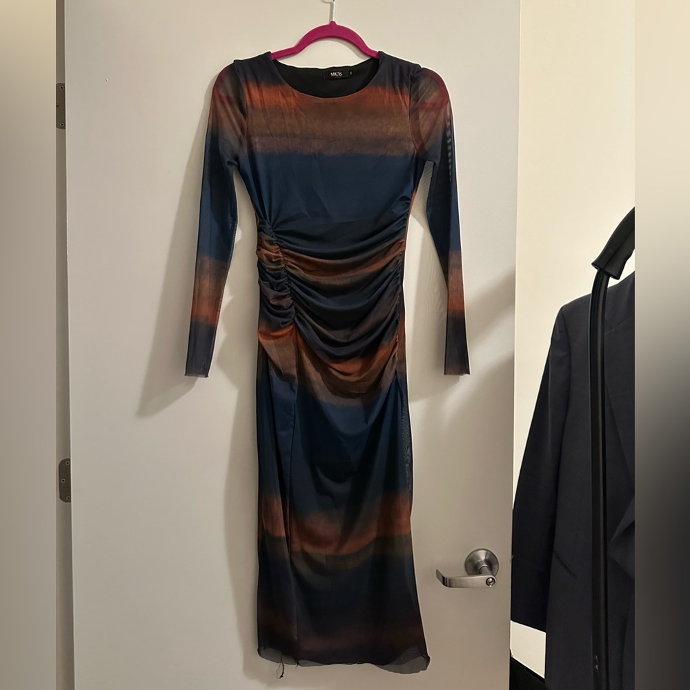 NWT Long Sleeve Mesh Dress